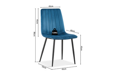 Eetkamerstoel Willis Blauw