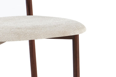Eetkamerstoel Coco Walnoot Beige