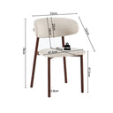 Eetkamerstoel Coco Walnoot Beige