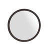 Ronde spiegel Dide Bruin Mangohout 80 cm - massief mangohout en glas - Mooier Thuis