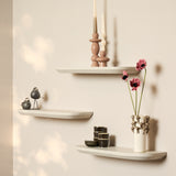 Wandplank Gusta | 60 cm | Set van 3 | Zand
