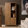 Vakkenkast Dallas - mangohout naturel 90 cm - naturel en bruin - Mooier Thuis