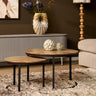 Salontafelset Otik Naturel salontafel 2-delig - naturel en bruin - Mooier Thuis