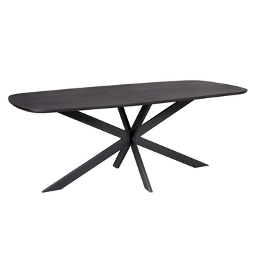 Dänischer ovaler Esstisch Elegance | Schwarz | 200x100 cm