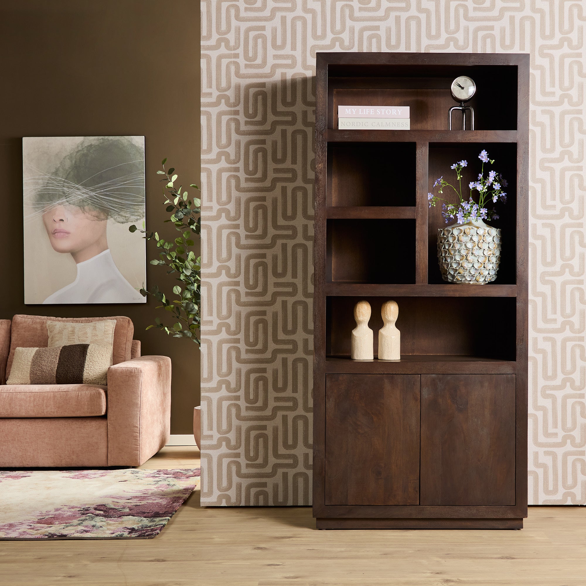 Vakkenkast Brussel Bruin | 90 cm - afbeelding 9