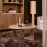 Salontafel Guus Naturel Mangohout 80 cm - naturel en bruin - Mooier Thuis