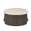 Salontafel Rune Botticino marmer 80 cm - afbeelding 2