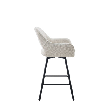 Barkruk Sophie beige zijaanzicht