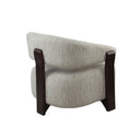 Fauteuil Juun beige schuin van achteren