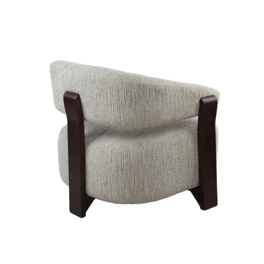 Fauteuil Juun beige schuin van achteren