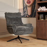 Fauteuil Vera donkergrijs - 115 cm breed - Mooier Thuis