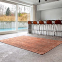 Structures 9199 vloerkleed - bruin en oranje - Mooier Thuis