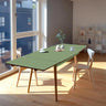 Uitschuifbare eettafel DINN Olijfgroen uitschuiftafel - 140 cm breed - Mooier Thuis