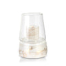 Terroso Geurlamp Wit - Marmerglas - 28 cm - wit en goud - Mooier Thuis