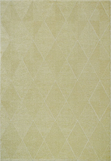 Upton 9191 vloerkleed - beige en groen - Mooier Thuis