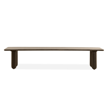 Eetbank Rondo - 220cm Donkerbruin