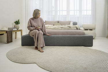 Platformbed Adore Edira Antraciet – 160x200 cm – Zonder Matras in stof - Mooier Thuis