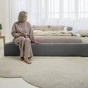 Platformbed Adore Edira Antraciet – 180x200 cm – Zonder Matras in stof - Mooier Thuis