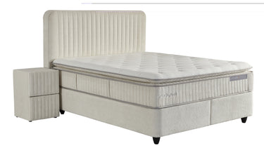 Opbergboxspring Bridabedd Beige – 160x200 cm - afbeelding 11