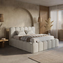 Opbergbed Harmony Beige – 140x200 cm in teddy - Mooier Thuis