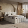 Opbergbed Harmony Beige – 140x200 cm in teddy - Mooier Thuis