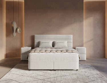 Opbergboxspring Horizon Gebroken Wit – 140x200 cm - afbeelding 3