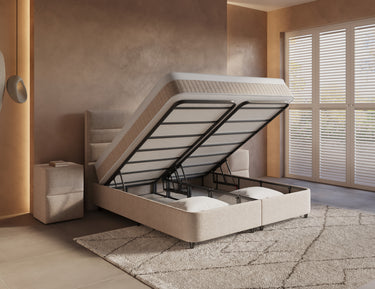 Opbergboxspring Horizon Zandbeige – 160x200 cm - afbeelding 2