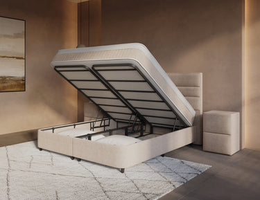 Opbergboxspring Horizon Zandbeige – 160x200 cm - afbeelding 6
