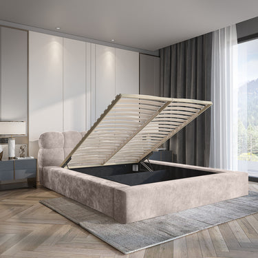 Platformbed Adore Houston Grijs – 160x200 cm – Zonder Matras - afbeelding 3
