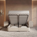 Opbergboxspring Pearl Beige – 140x200 cm - afbeelding 6