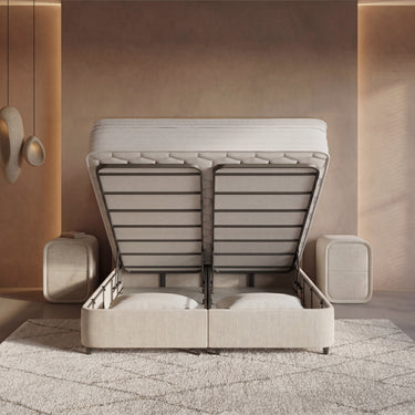 Opbergboxspring Pearl Beige – 180x200 cm - afbeelding 6