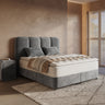 Opbergboxspring Pearl Antraciet – 160x200 cm in bouclé - Mooier Thuis