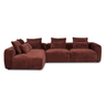 Hoekbank June - Burgundy Links