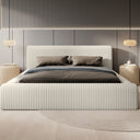 Platformbed Adore Vana Beige – 140x200 cm – Incl. Matras in stof - Mooier Thuis