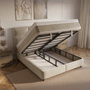 Opbergboxspring Verdo Beige – 160x200 cm - afbeelding 3