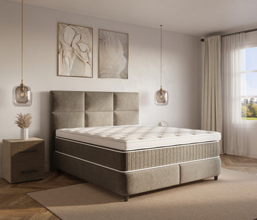 Opbergboxspring Verdo Taupe – 180x220 cm - afbeelding 2