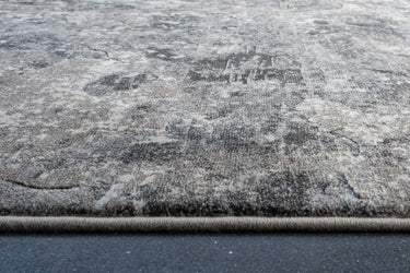 Vloerkleed Ace 9233 grijs middelhoogpolig – detailfoto van pool en structuur