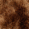Vloerkleed Luna 6000 cognac hoogpolig shaggy – bovenaanzicht
