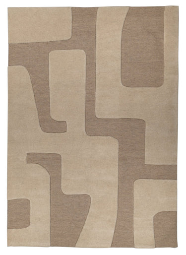 Vloerkleed Trenton 560 beige laagpolig – bovenaanzicht