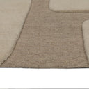Vloerkleed Trenton 560 beige laagpolig – detailfoto van pool en structuur