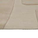 Vloerkleed Trenton 600 creme laagpolig – detailfoto van pool en structuur