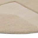 Vloerkleed Trenton 600 creme laagpolig – detailfoto van pool en structuur