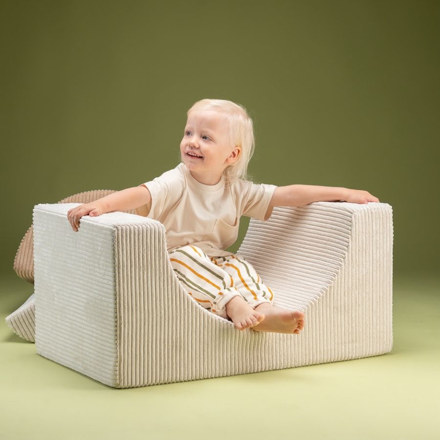 Wigiwama Regenbogen-Spielset aus geripptem Stoff Marshmallow