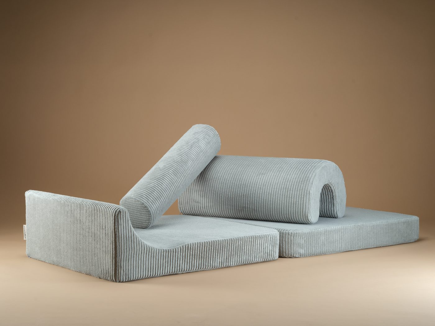 wigiwama flipster 3-in-1 foldable ribbed chair peppermint green — tunnel