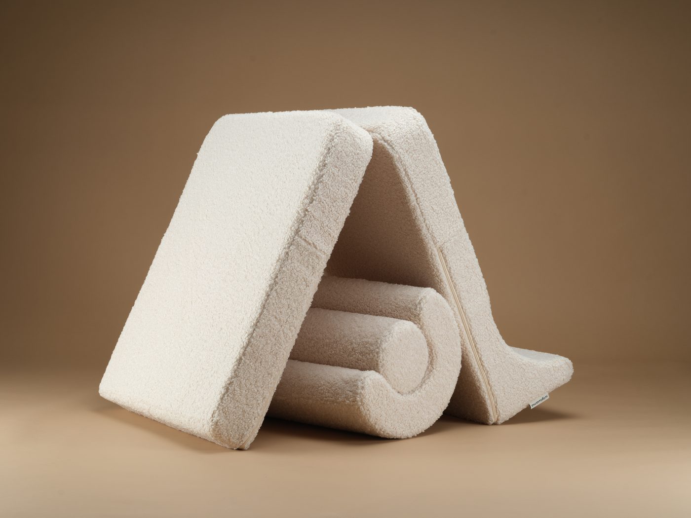 wigiwama flipster uitklapstoel 3-in-1 cream white — speelhuisje