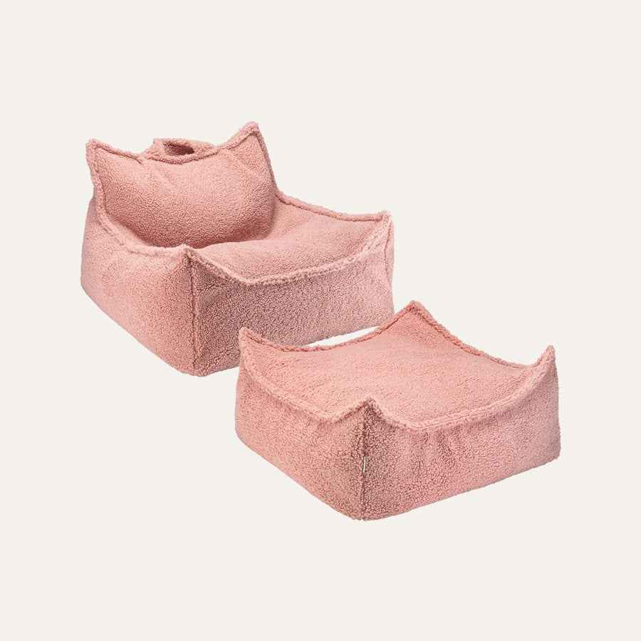 Dezelfde set met de zitzakstoel