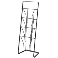 Yamazaki Tower Tijdschriftenrek 4 vakken - Zwart - Mooier Thuis