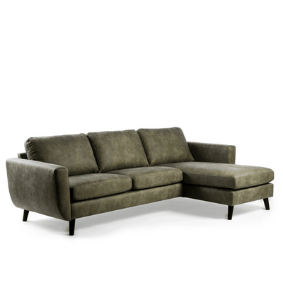 3-Sitzer-Ecksofa L+R - Savannah Green