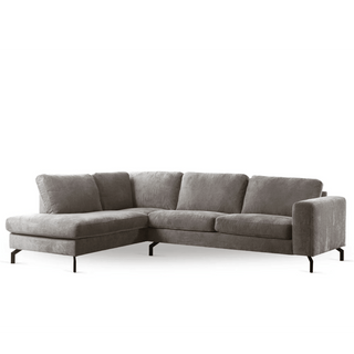 Links: 3-Sitzer-Ecksofa – Farbe: Perfect Harmony Champagner