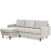 MT Loft 3-zits hoekbank L+R - Ribstof Naturel - Mooier Thuis